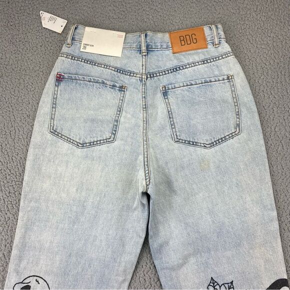 BDG Cowboy Straight Leg Tie-Dye Doodle Designs High Waisted Jeans  |  Size:  28 - Picture 7 of 16